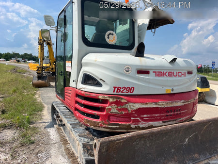 2019 Takeuchi TB290 Takeuchi TB290 Cab/Heat/AC w/Rubber Tracks, Auxiliary Hydraulics, Dozer Blade, Manual QC