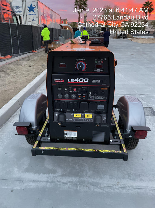 2022 Lincoln Electric LE400 Kubota V1505, Trlr, Cable Rack, Light Kit, ES Decals, T3