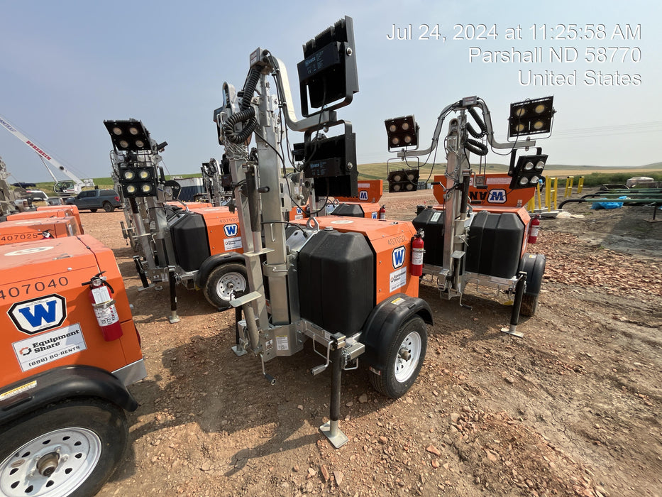 2024 Wanco WLTT-4MM4K Diesel, Deep Sea Controller, Shore Power Plug, Auto Start, (4) 350W LED Floodlights, 4kW Generator, 60 Gal Fuel Tank, 2" Ball, T3