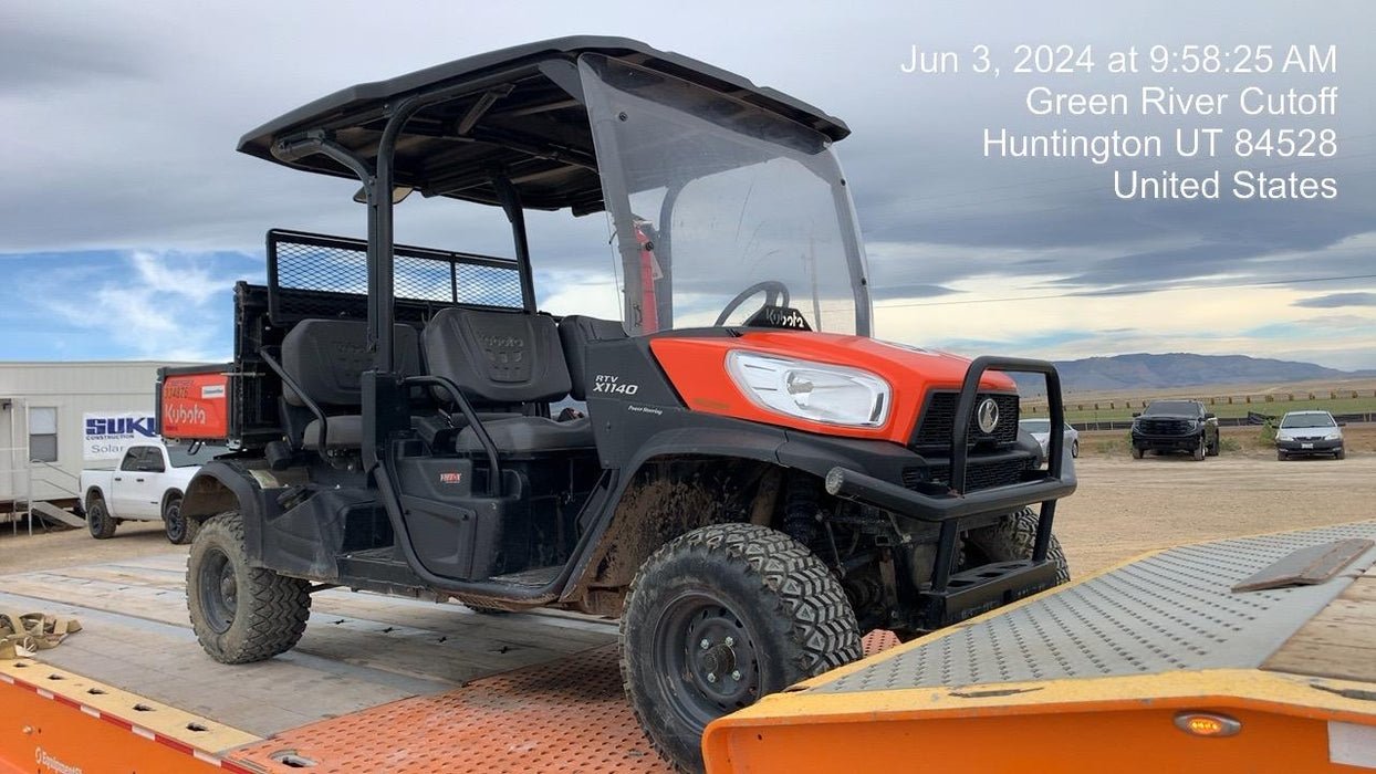 2023 Kubota RTV-X1140W-H 4WD, LED Strobe, Windshield Acrylic Clear, Plastic Canopy, Wire Harness Kit, Backup Alarm