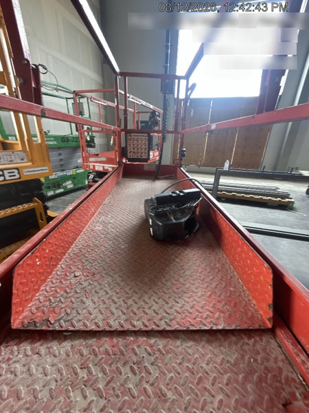 2020 Skyjack SJIII-3220 Solid NM Tires, Half height spring hinged entry gate, Dual Beacons, 6' Powered Extension Deck