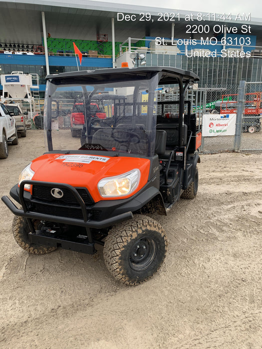 2022 Kubota RTV-X1140W-H Plastic Canopy, Windshield Acrylic Clear, LED Strobe Light, Wire Harness Kit, Back up Alarm