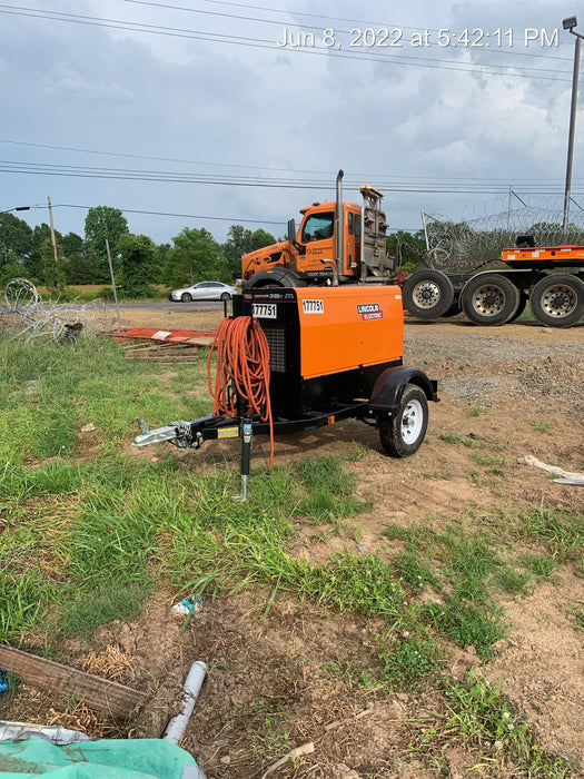 2021 Lincoln Electric Vantage 322 Vantage 322 Ready Pak 3 w/ Decals, ORANGE (includes trailer, cable rack, fender light kit) NO Telematics