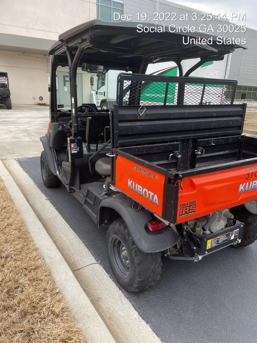 Kubota RTV-X1140W-H 4wd Utility Cart, LED Strobe, Windshield Tempered Glass, Plastic Canopy, Wire Harness Kit, Backup Alarm