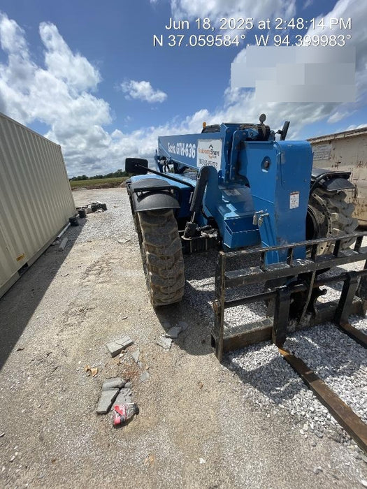 2018 Genie GTH-636 Genie GTH-636 w/Open ROPS, Solid Tires, Work Light/Beacon, 48" Carriage and Forks