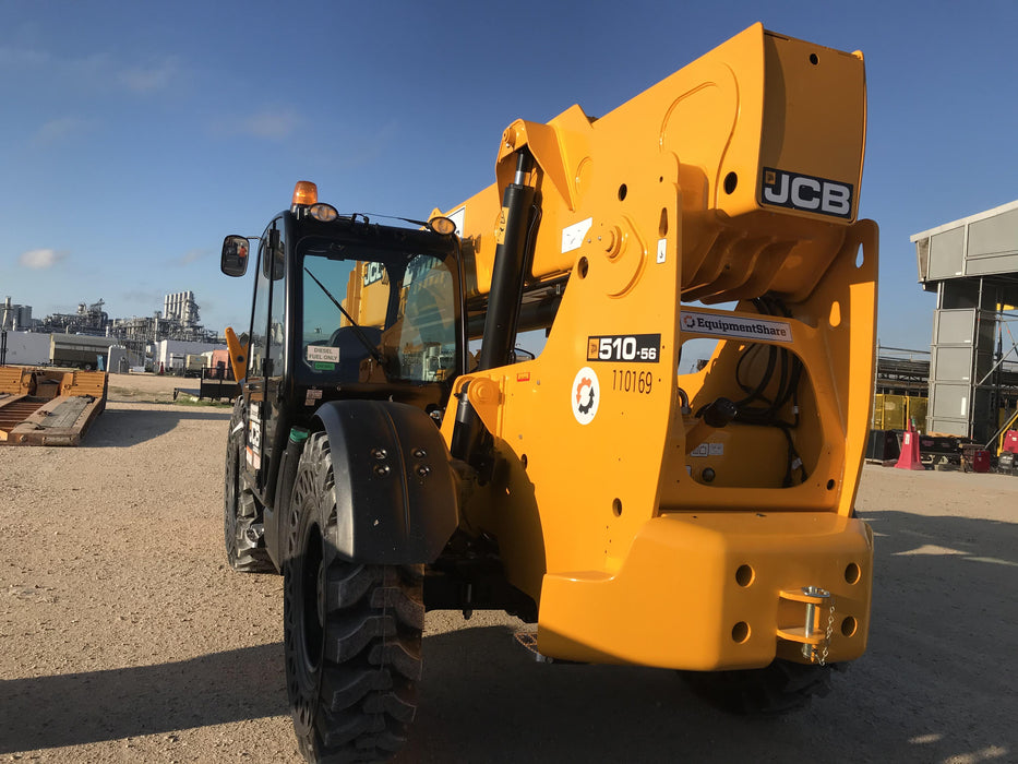 2020 JCB 510-56 Cab/Heat/Air, Solid Tires, Work Lights, Beacon, Aux Hydraulics, Back up Alarm, Lifting Eye, ES Decals