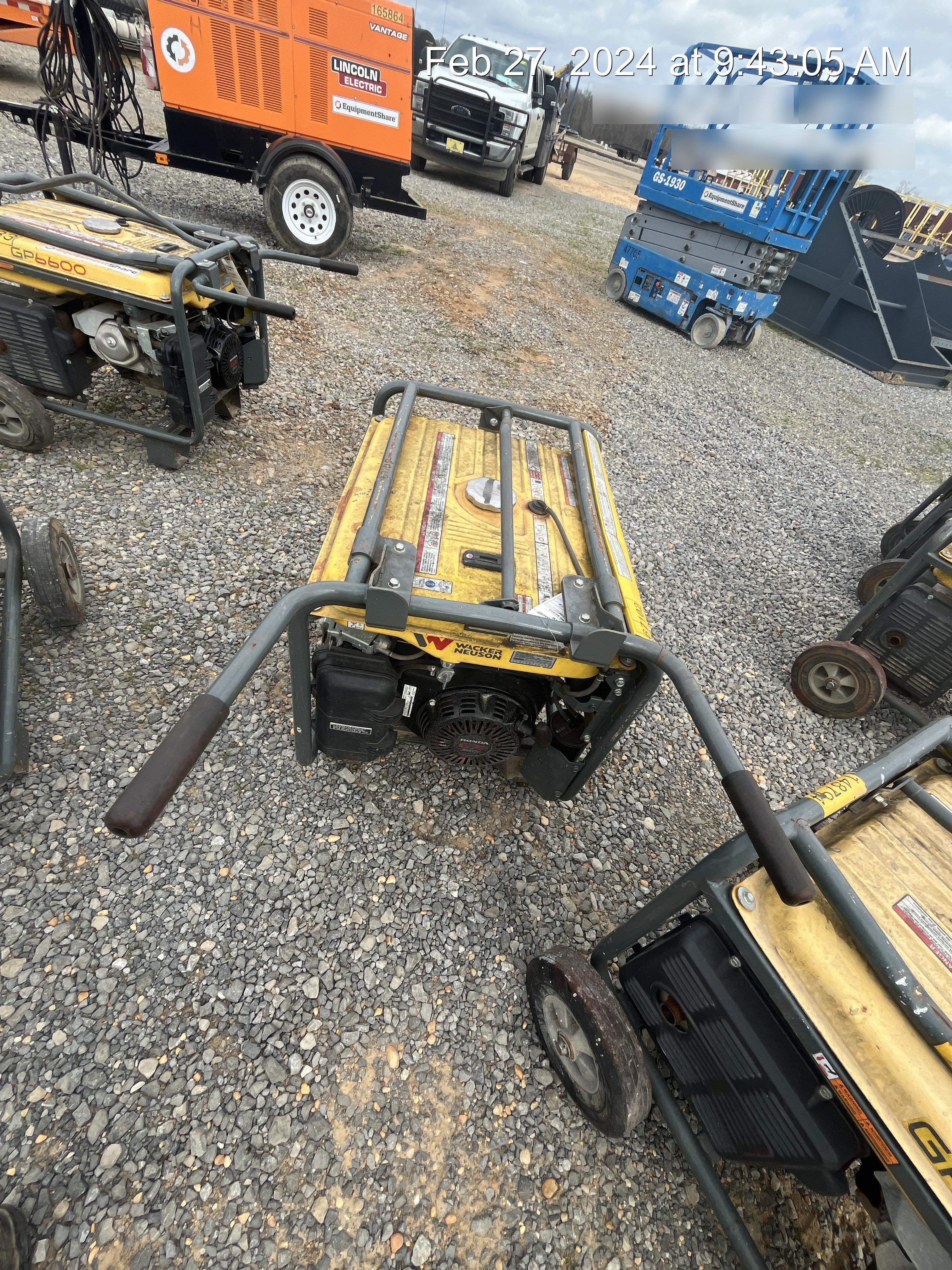 2020 Wacker Neuson GP6600A GP6600A GENERATOR,EPA, NON-CSA, WHEEL KIT