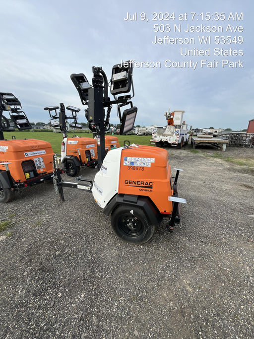 2024 Generac MLT2 Diesel, Flex Switch 120V Input, Powerzone Controller, 
(4) 320W LED Lights, 4kW Generator, 39.9 Gal Fuel Tank, 2" Ball, T3