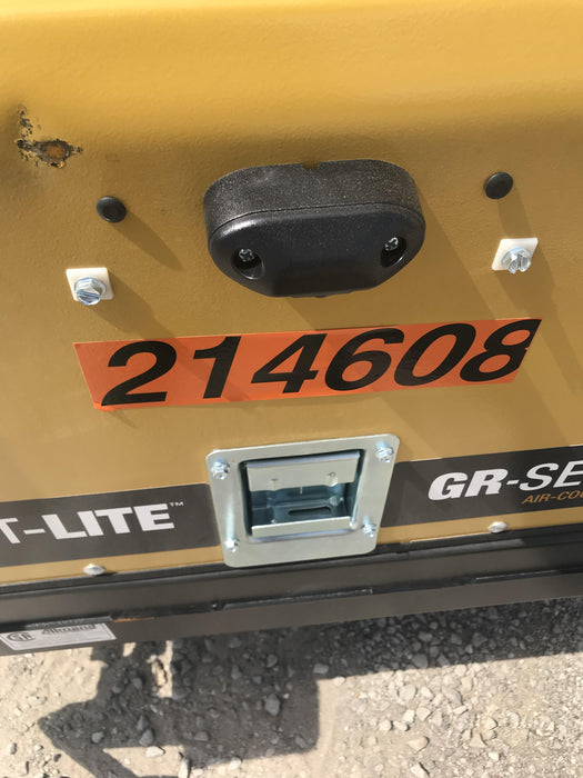 2022 Allmand NLV3GR (4) LED Light Fixture 350W, 23' Vertical Mast, 3kW Prime, Towable, Deep Sea L401, Leveling Jacks, Yanmar T4F 5.8hp