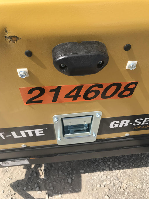 2022 Allmand NLV3GR (4) LED Light Fixture 350W, 23' Vertical Mast, 3kW Prime, Towable, Deep Sea L401, Leveling Jacks, Yanmar T4F 5.8hp