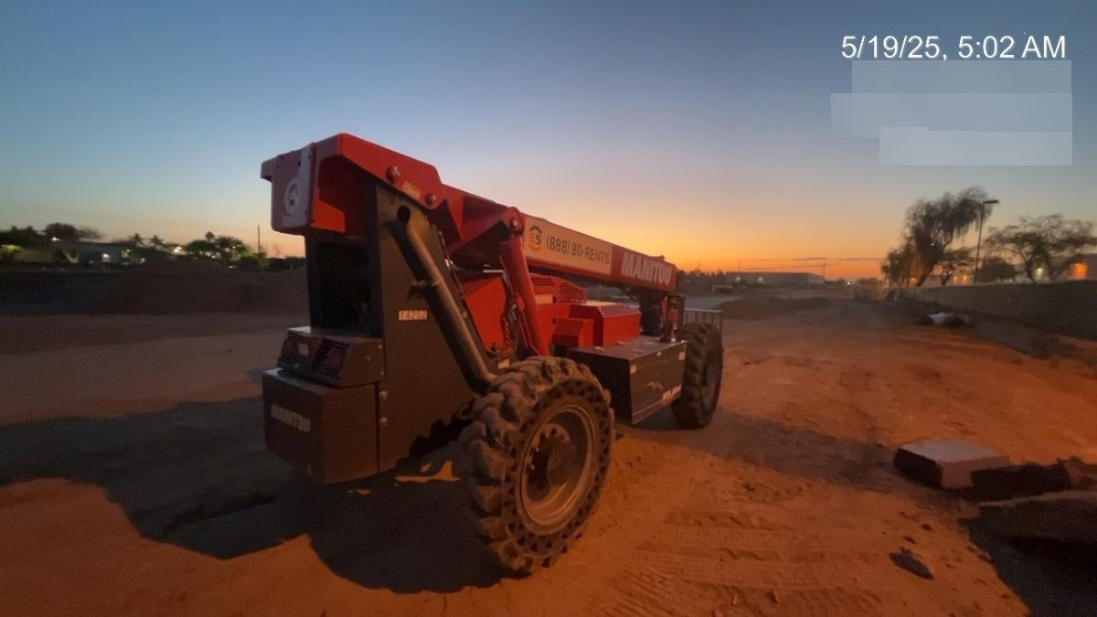 2019 Manitou MTA8044 MTA 8044 - 74 HP T4, Canopy, Worklights/Strobe, Beacon, 66" Carriage, 48" Forks, Solid Tires, Lift Hook, Aux Hydraulics