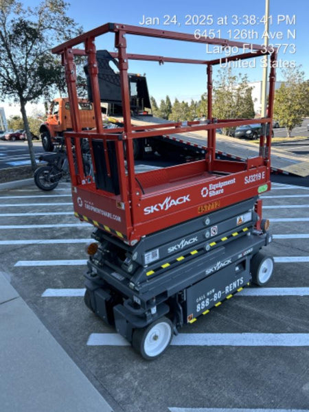 2024 Skyjack SJ3219 Electric Drive, Sld NM Tires, DBcns, RFRails, Power to Platform, T3 + Access Control
