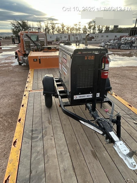 2019 Lincoln Electric Vantage 322 Welder Ready-Pak 3, Two wheel trailer, Fender and Light kit, Cable Rack
