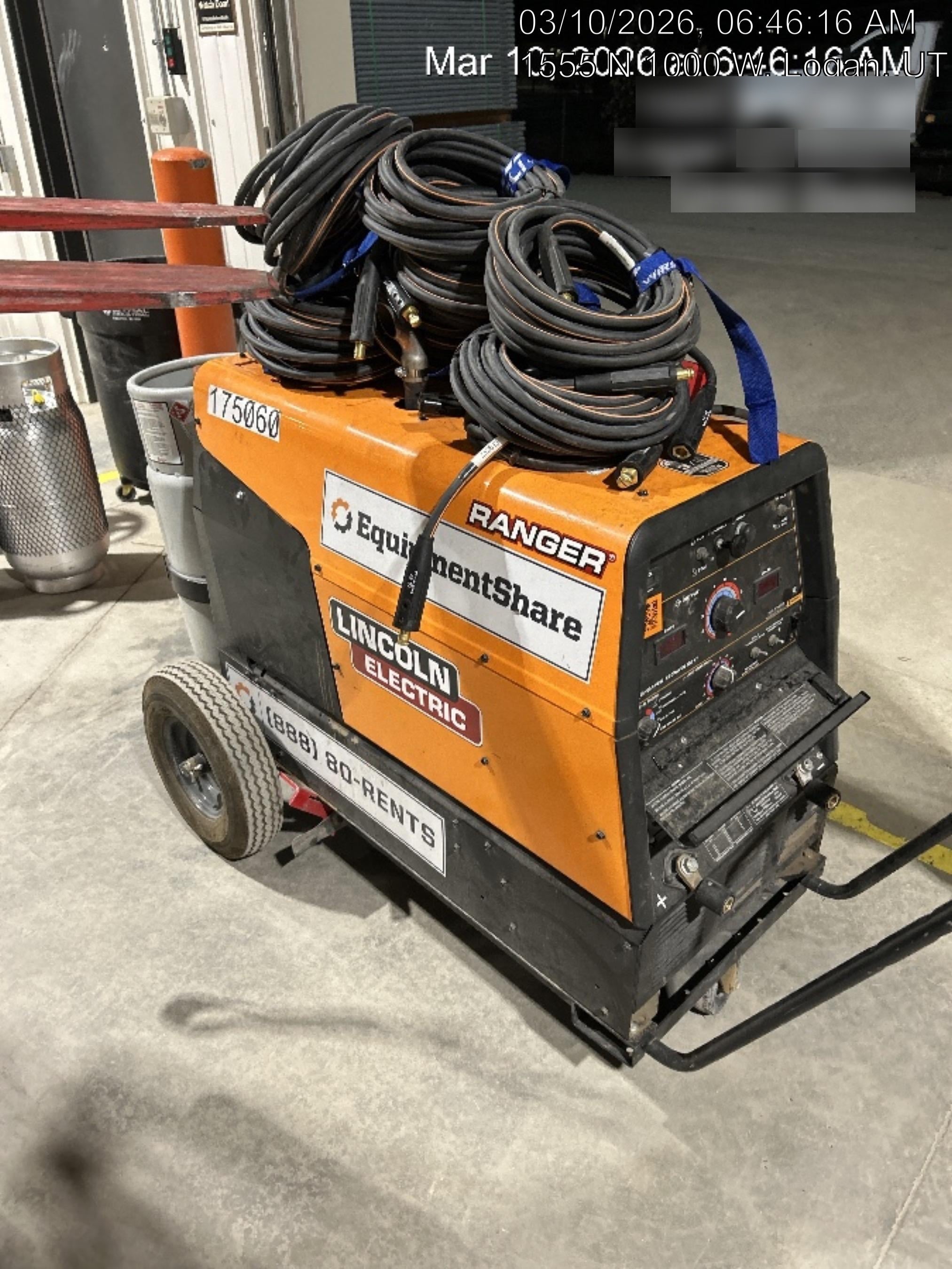 2021 Lincoln Electric Ranger 305 LPG LPG One-Pak (includes undercarriage, tank holder & tank strap) ORANGE