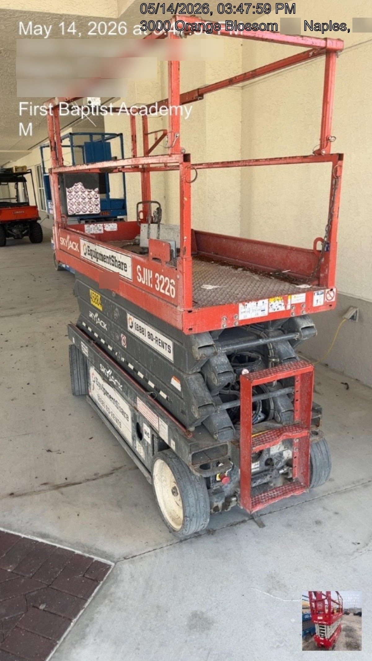 2019 Skyjack SJIII-3226 Standard Options, Trojan Batteries