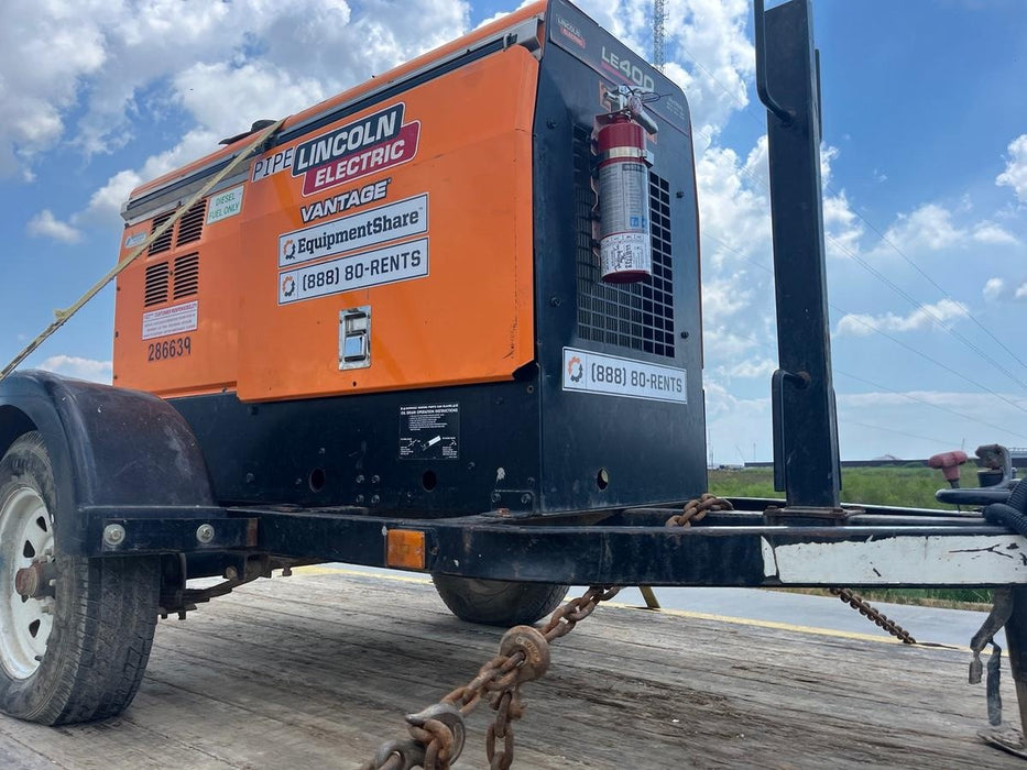 2022 Lincoln Electric LE400 Kubota V1505, Trlr, Cable Rack, Light Kit, ES Decals, T3