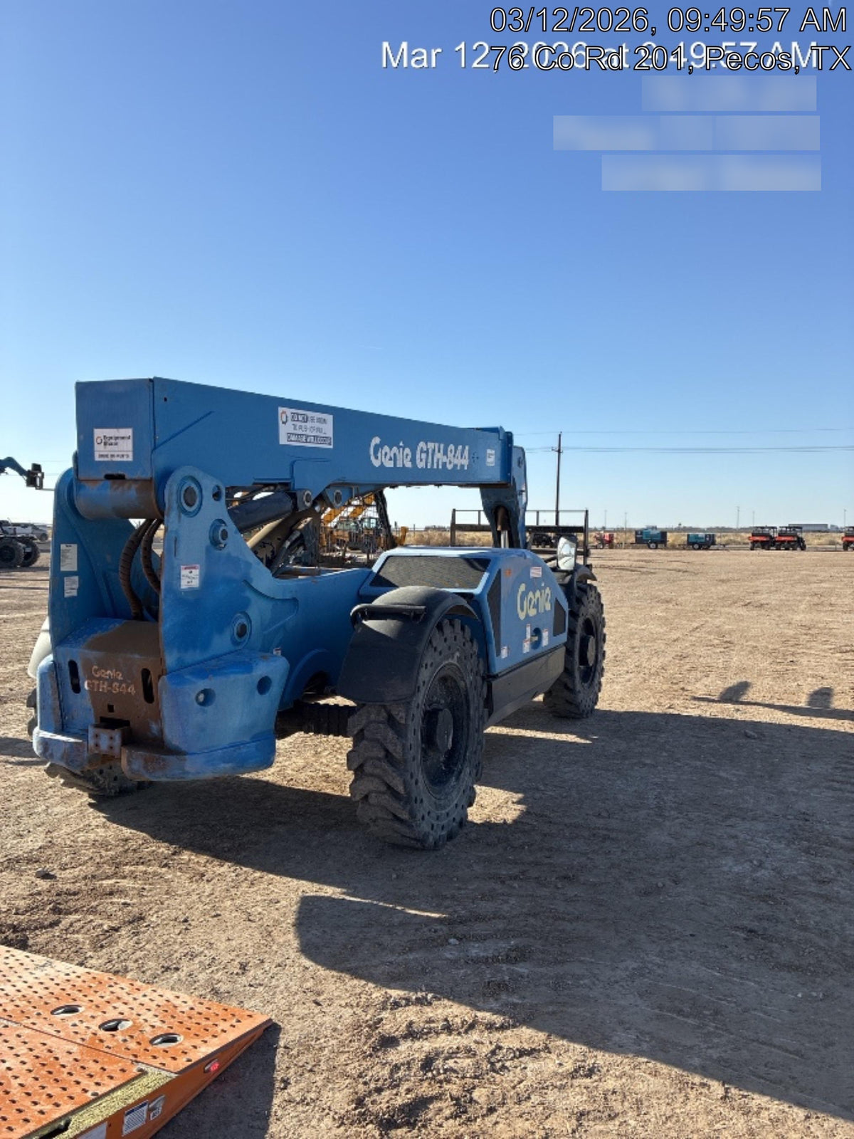 2017 Genie GTH-844 Genie GTH 844, Solid Tires, 60" carriage, Open ROPS - GTH08E-10892