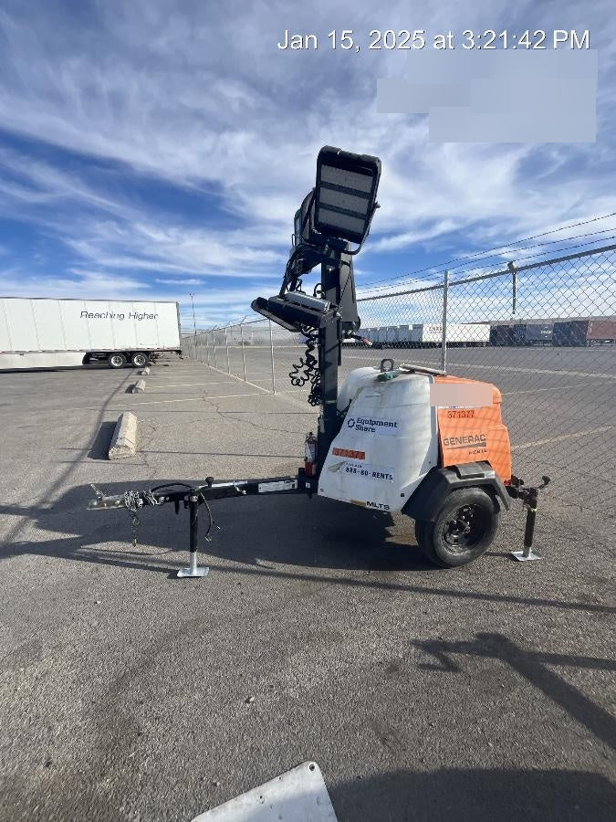 2023 Generac MLT2 Diesel, Flex Switch 120V Input, Powerzone Controller, 
(4) 320W LED Lights, 4kW Generator, 39.9 Gal Fuel Tank, 2" Ball, T3
