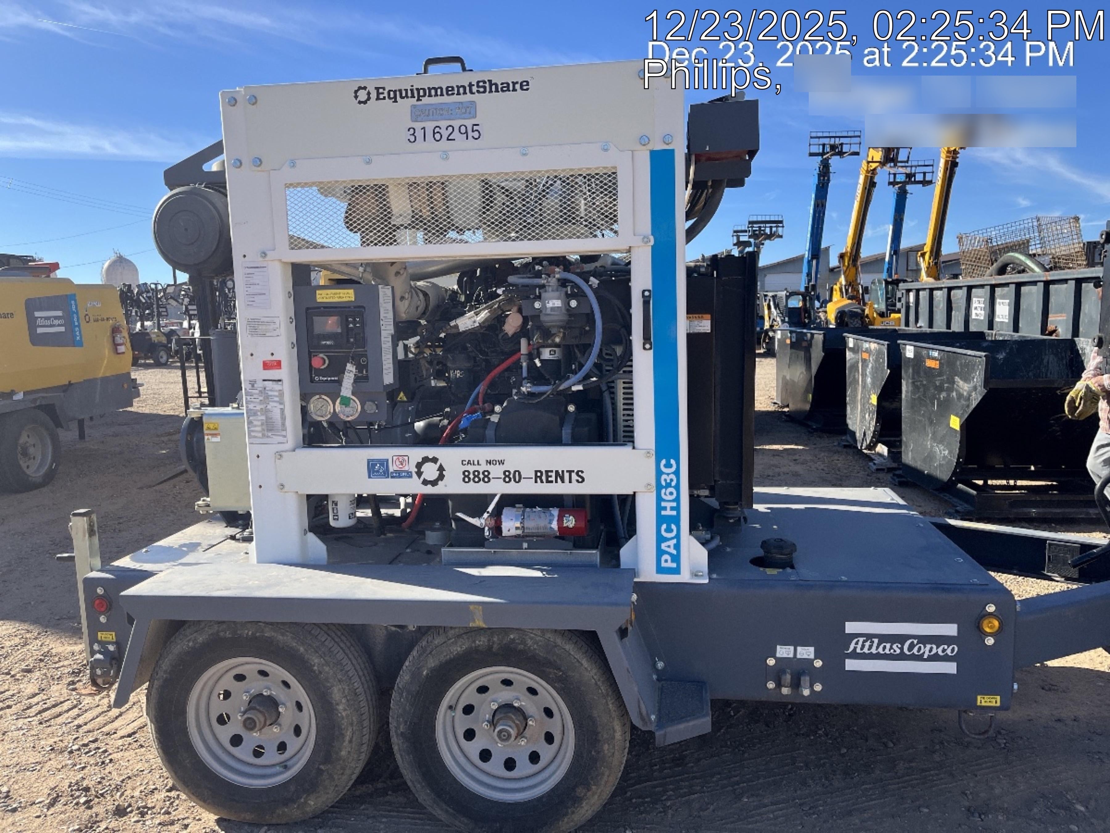 2023 ATLAS COPCO PAC H63 JD