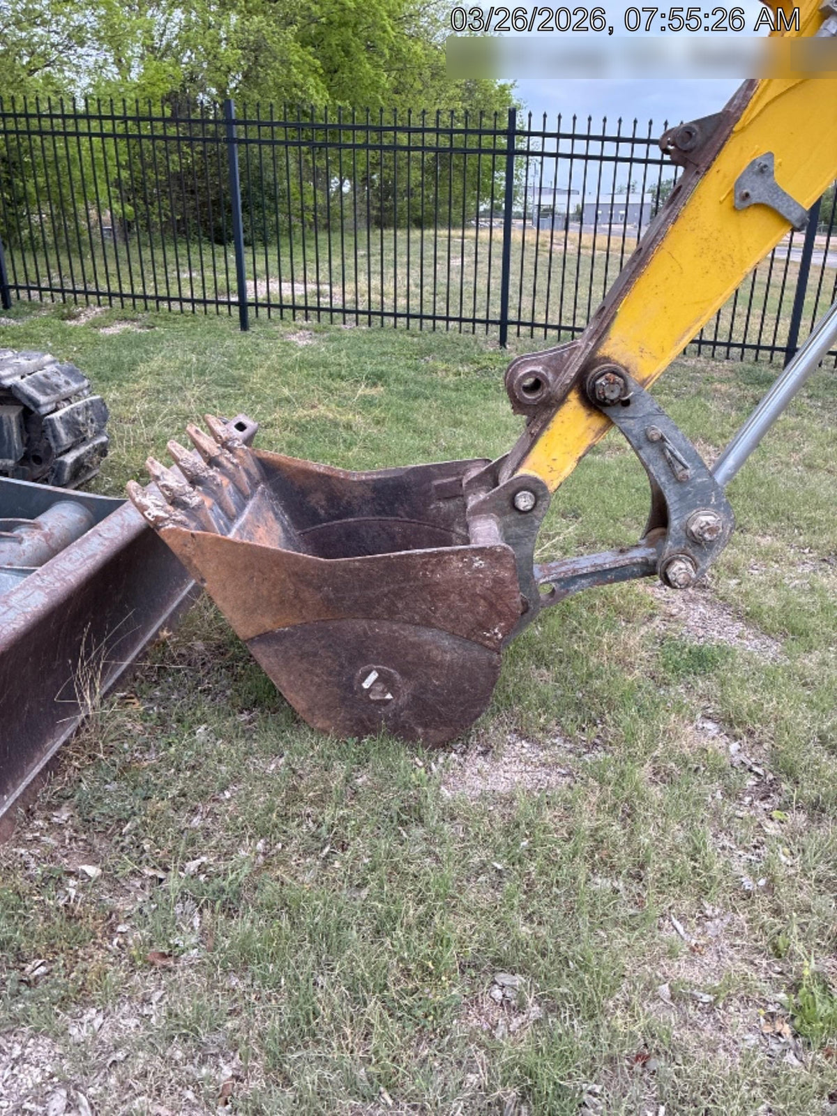 Wacker Neuson ET90 Enclosed Cab, Hybrid Tracks, Long Dipperstick, Bucket