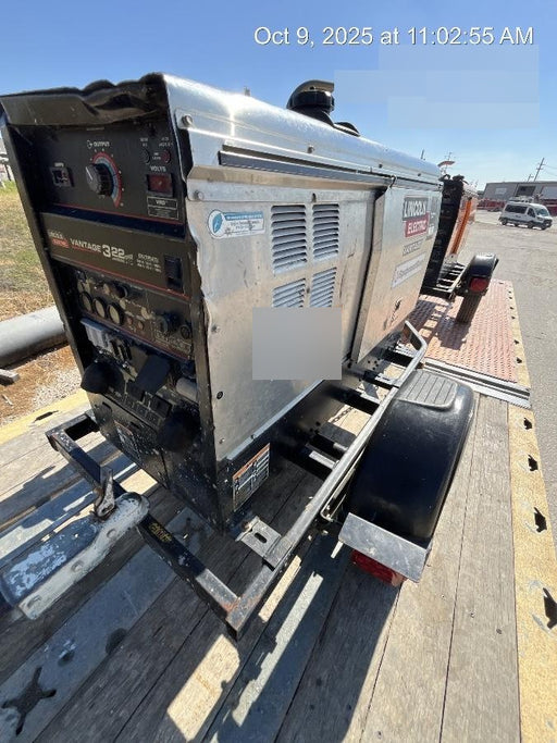 2019 Lincoln Electric Vantage 322 Lincoln Vantage 322 Welder w/Trailer, Light Kit, Cable Rack