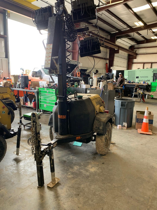 2022 Allmand NLV3GR (4) LED Light Fixture 350W, 23' Vertical Mast, 3kW Prime, Towable, ES Decals, T3