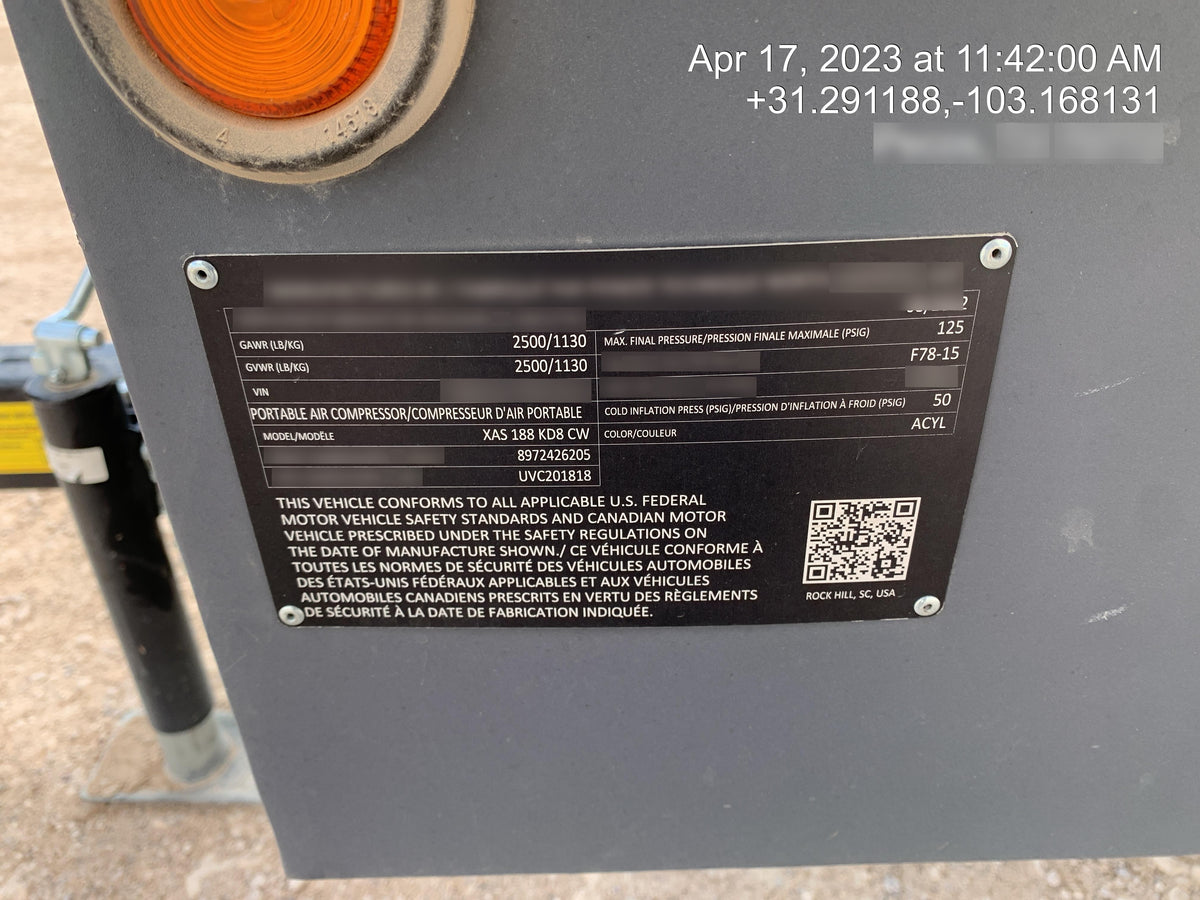 2022 ATLAS COPCO XAS188 CWK