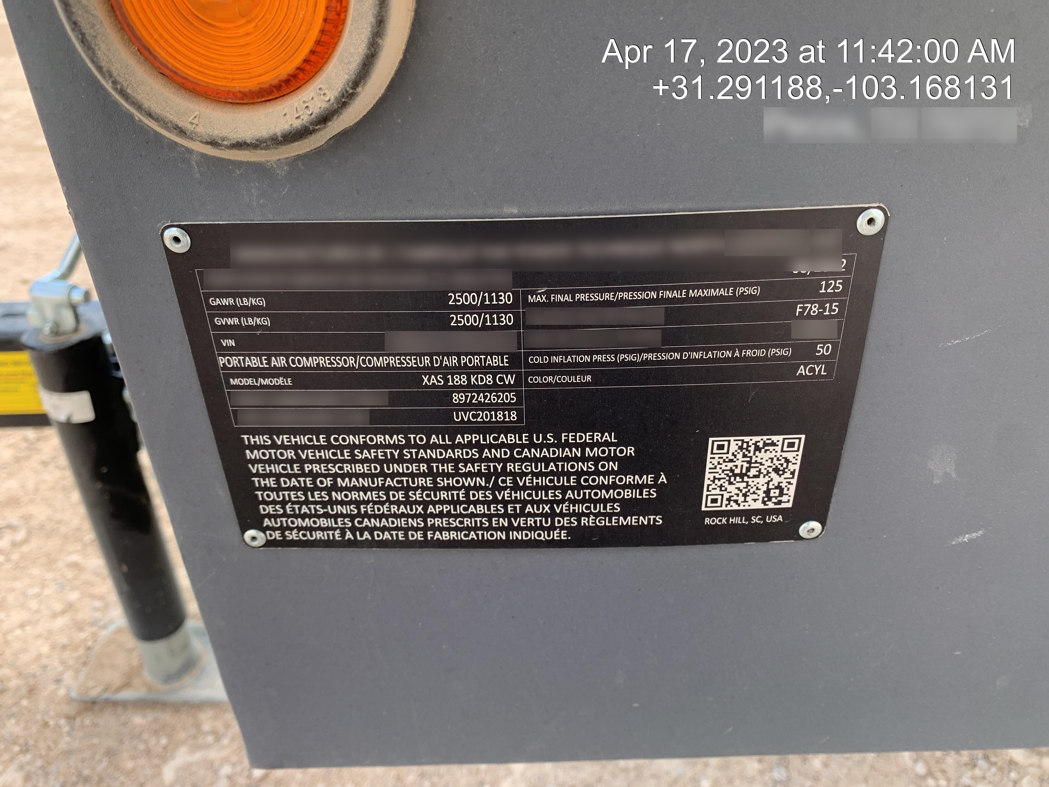 2022 ATLAS COPCO XAS188 CWK