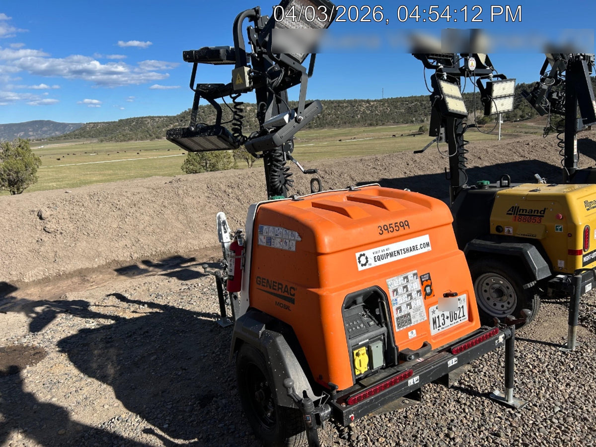 2024 Generac MLT2 Diesel, Flex Switch 120V Input, Powerzone Controller, 
(4) 320W LED Lights, 4kW Generator, 39.9 Gal Fuel Tank, 2" Ball, T3