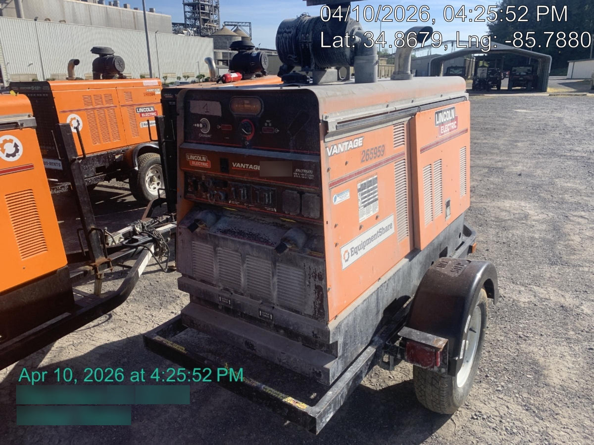2022 Lincoln Electric Vantage 549X Crosslink Technology, Trailer Mounted, ES Decals, T3
