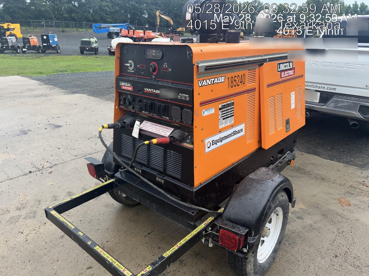 2021 Lincoln Electric Vantage 549X Ready Pak 3, ORANGE (includes trailer, cable rack, fender light kit)