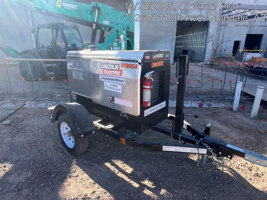 2024 Lincoln Electric LE400 Kubota V1505, Trlr, Cable Rack, Light Kit, ES Decals, T3