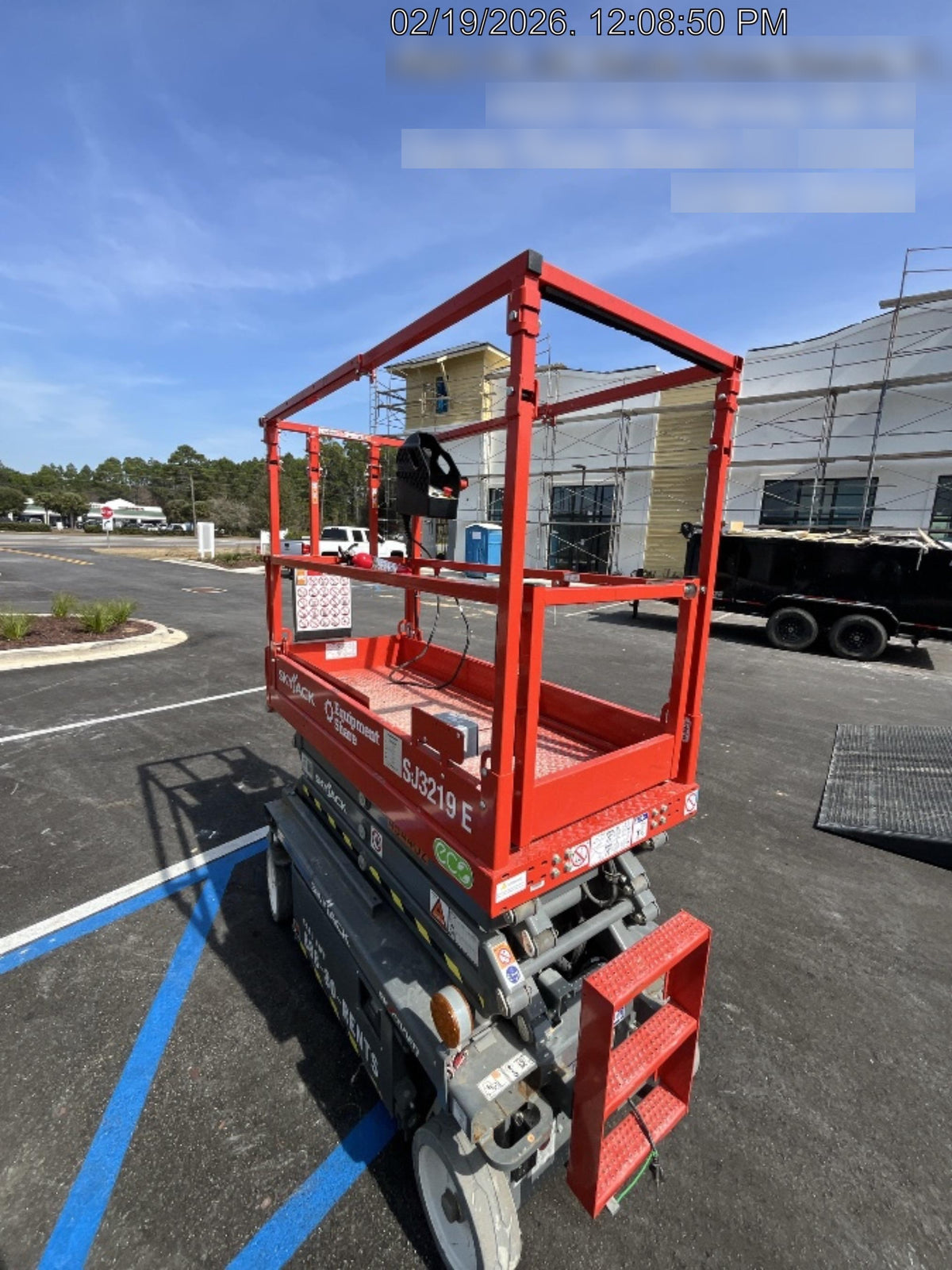 2024 Skyjack SJ3219 Electric Drive, Sld NM Tires, DBcns, RFRails, Power to Platform, T3 + Access Control