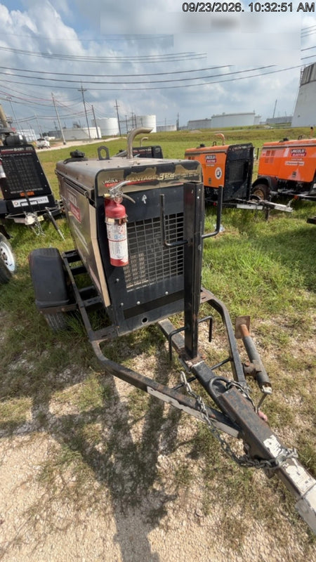 2019 Lincoln Electric Vantage 322 Ready-Pak 3, Two Wheel Trailer, Fender and Light Kit, Cable Rack