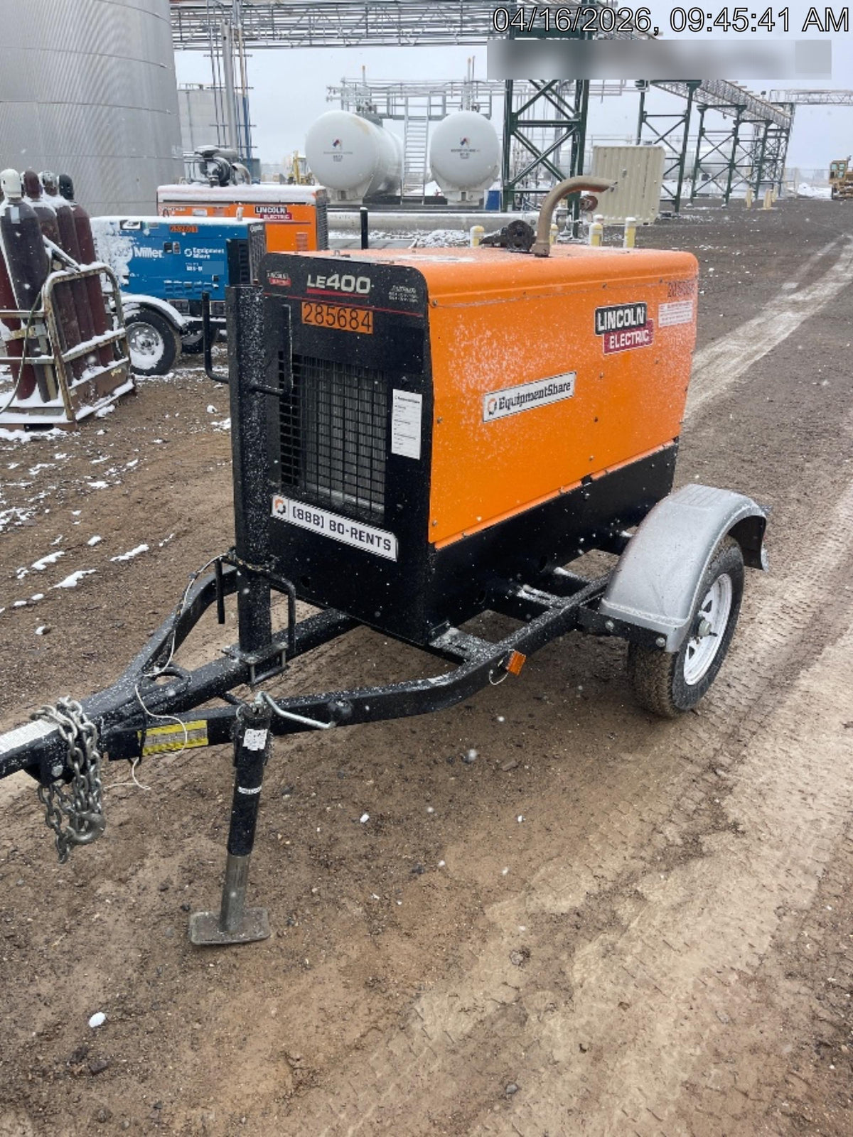 2022 Lincoln Electric LE400 Kubota V1505, Trlr, Cable Rack, Light Kit, ES Decals, T3