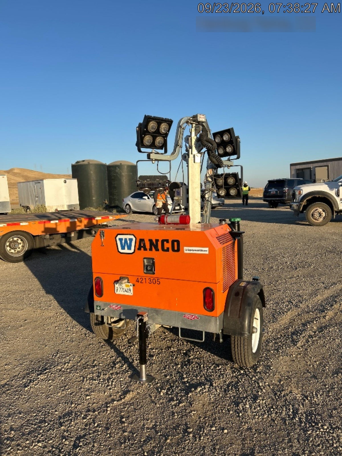 2024 Wanco WLTT-4MM4K Diesel, Deep Sea Controller, Shore Power Plug, Auto Start, (4) 350W LED Floodlights, 4kW Generator, 60 Gal Fuel Tank, 2" Ball, T3