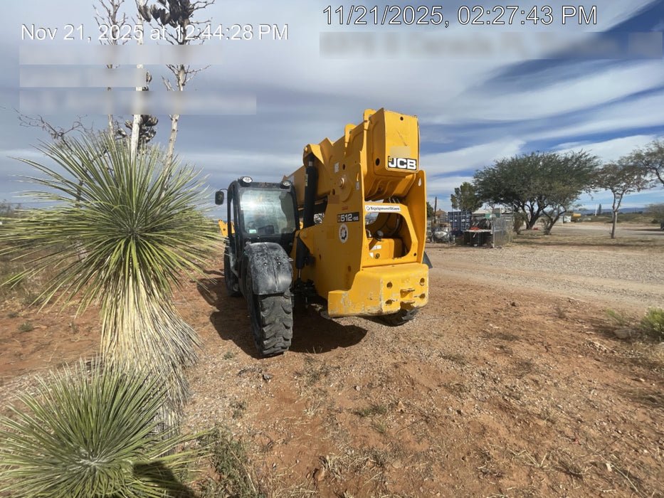 2020 JCB 512-56 Canopy, 74 HP, Solid Tires, STD Worklight, Beacon, Aux Hydraulics, Lifting Eye, Backup Alarm w/66" Carriage, 60" Forks