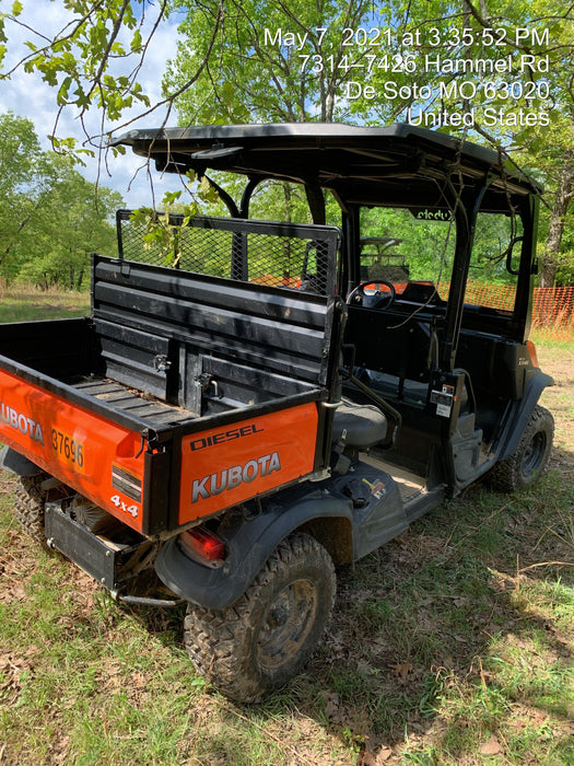 2019 Kubota RTV-X1140W-H 4wd Utility Cart, LED Strobe, Windshield Tempered Glass, Plastic Canopy, Wire Harness Kit, Backup Alarm