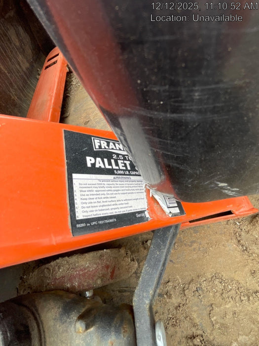 2025 FRANKLIN Franklin 2.5 Ton Pallet Jack