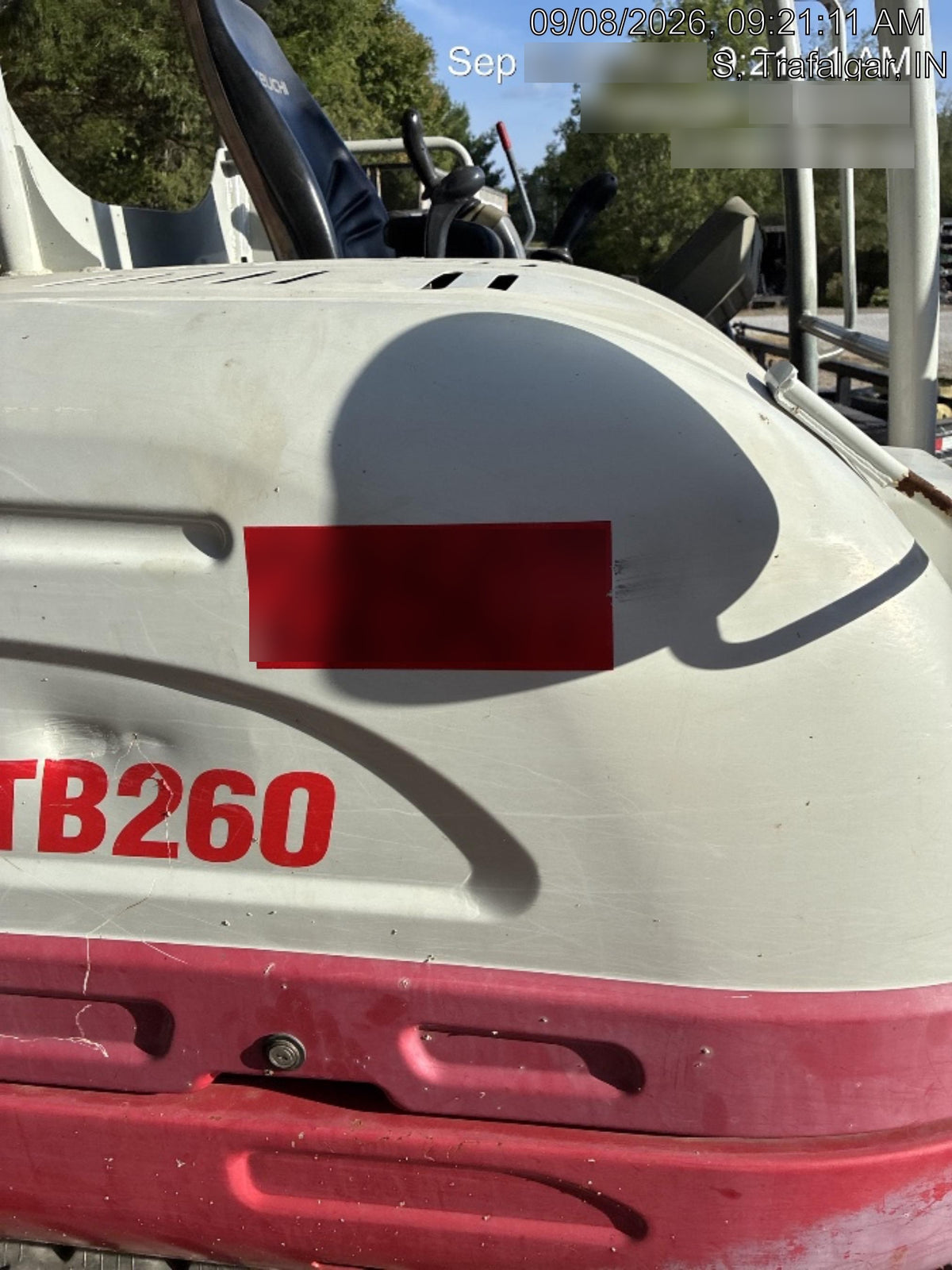 2019 Takeuchi TB260 Takeuchi TB260 Canopy w/Rubber Tracks, Auxiliary Hydraulics, Standard Blade, Manual QC