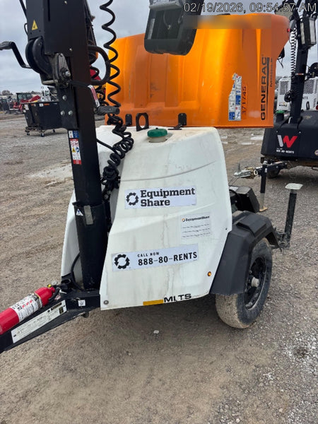 2023 Generac MLT2 Diesel, Flex Switch 120V Input, Powerzone Controller, 
(4) 320W LED Lights, 4kW Generator, 39.9 Gal Fuel Tank, 2" Ball, T3
