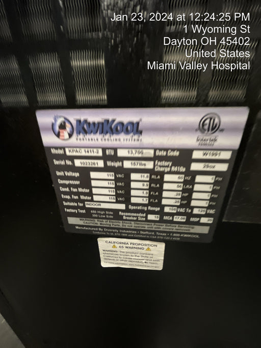 2022 KWIKOOL KPAC1411-2