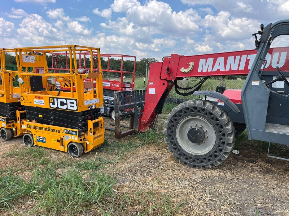 2018 Manitou MTA8044 MTA 8044 - 74 HP T4, Canopy, Worklights/Strobe, Beacon, 66" Carriage, 48" Forks, Solid Tires, Lift Hook, Aux Hydraulics