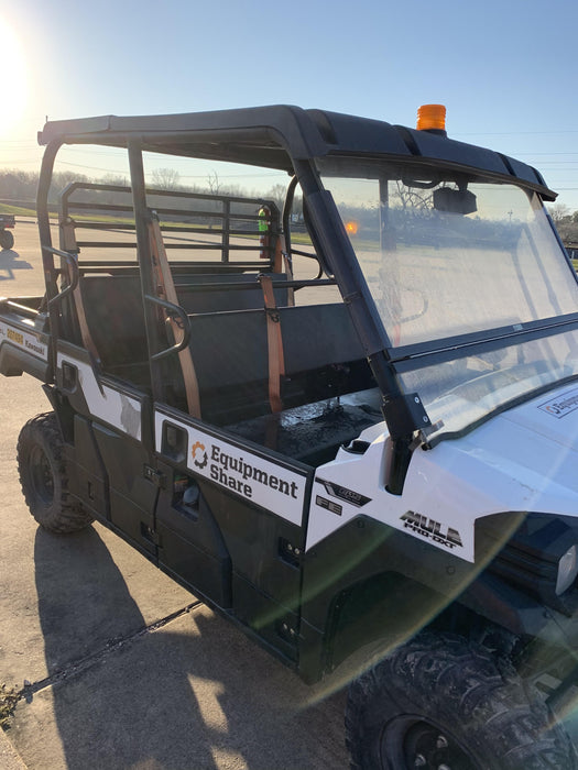 2022 Kawasaki Mule PRO-DXT Standard Options, Backup Alarm, Beacon, Plastic Hard Top, Poly Windshield, Horn Kit