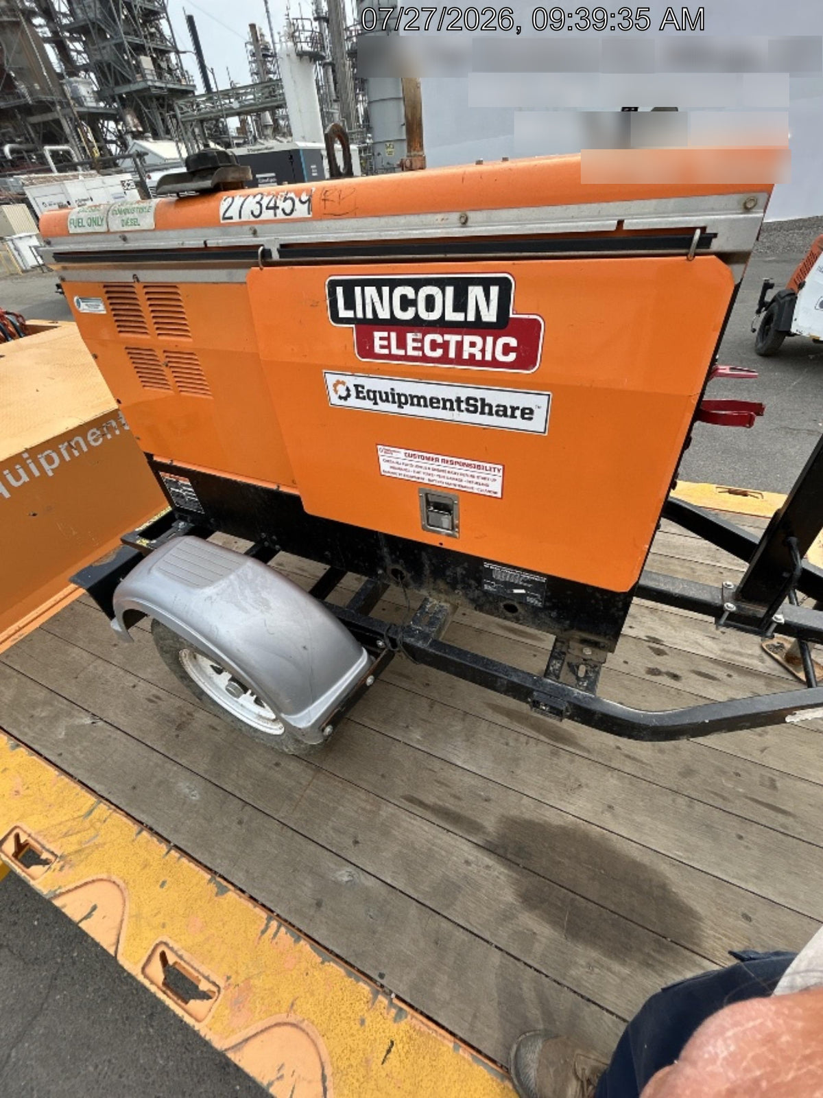 2022 Lincoln Electric LE400 Kubota V1505, Trlr, Cable Rack, Light Kit, ES Decals, T3