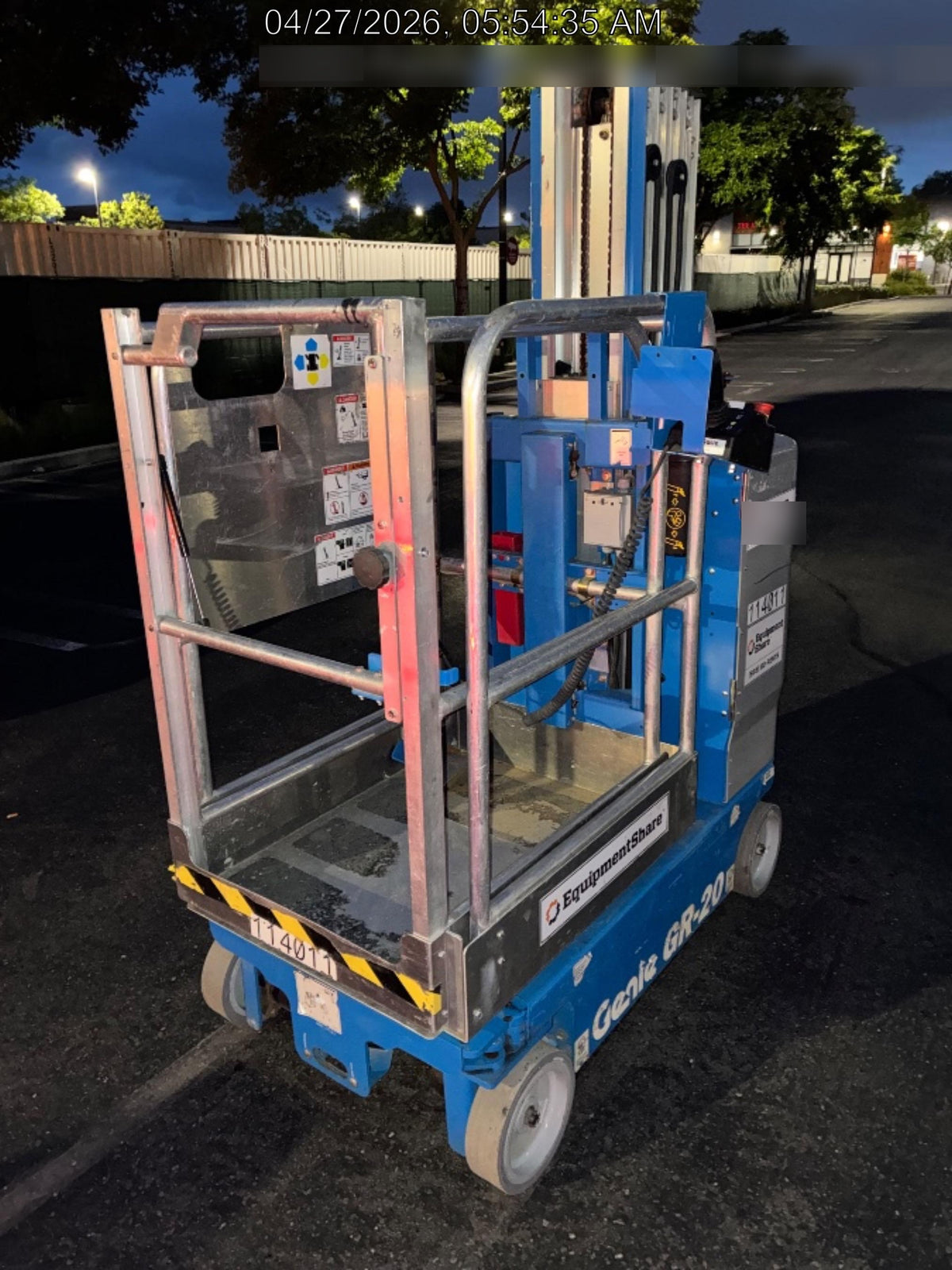 2020 GENIE GR-20