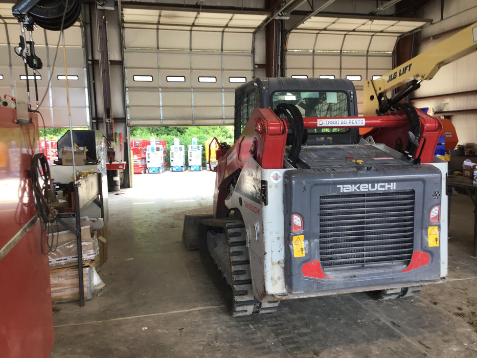 2018 Takeuchi TL12V2C Takeuchi TL12V2C Cab Skid Steer Track Loader, 80" HD dirt bucket with 9 teeth