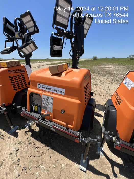 2023 Generac MLT2 Diesel, Flex Switch 120V Input, Powerzone Controller, 
(4) 320W LED Lights, 4kW Generator, 39.9 Gal Fuel Tank, 2" Ball, T3