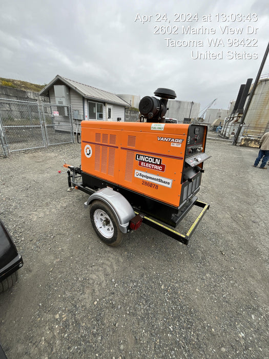 2022 Lincoln Electric Vantage 549X Crosslink Technology, Trailer Mounted, ES Decals, T3