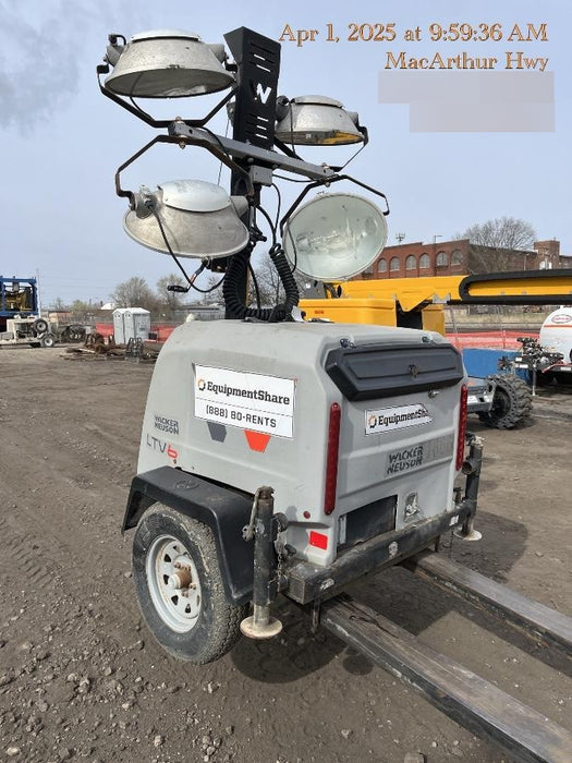 2019 Wacker Neuson LTV6L-MH Wacker Neuson LTV6L Mobile Light Tower w/Fuel Level Sensor Installed